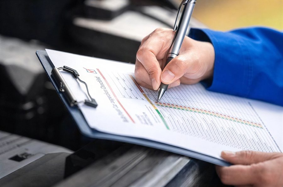 Quality inspection checklist process at Alarvell